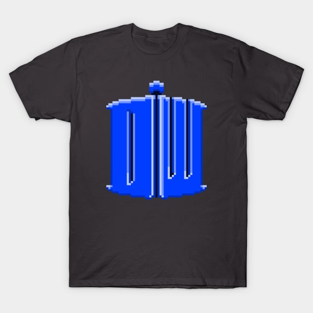 Doctor Who Logo Pixel Art T-Shirt by BiancaEmi